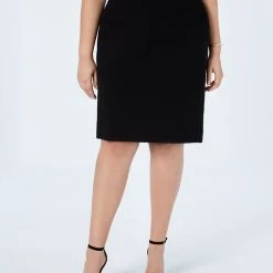 Vince Camuto Women's Plus Size Midi Skirt