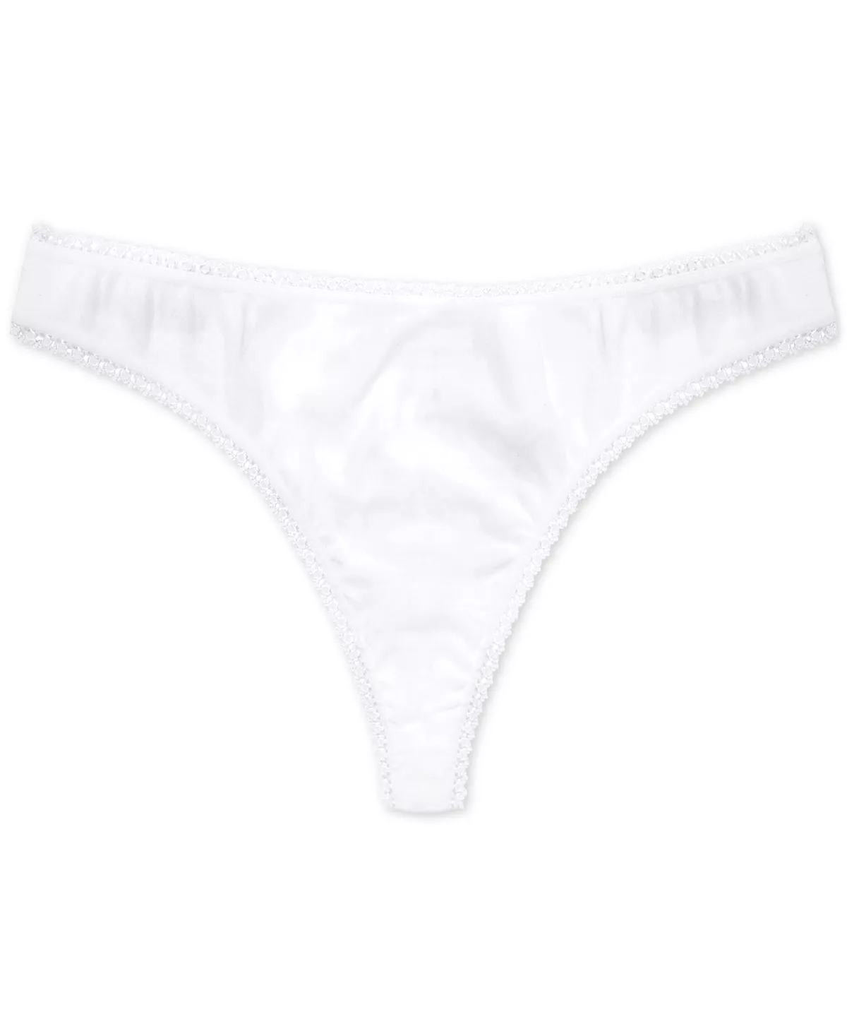 Charter Club Everyday Cotton Women's Lace-Trim Thong, Created For Macy's - Image 4