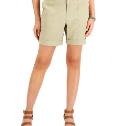 Style & Co Women's Rolled Cuff Bermuda Shorts, Created For Macy's