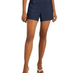 INC International Concepts Women's Curvy Mid Rise Pull-On Shorts, Created For Macy's