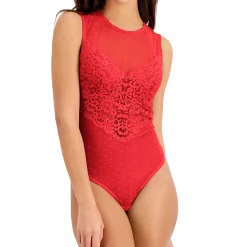 INC International Concepts Upped Swiss Dot Lingerie Thong Bodysuit, Created For Macy's