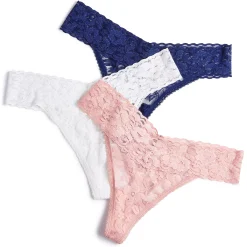 INC International Concepts Women's 3-Pk. Lace Thong Underwear, Created For Macy's