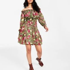 Bar III Women's Printed A-Line Skirt, Created For Macy's