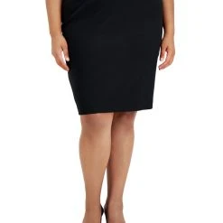 Kasper Plus Size Pencil Skirt