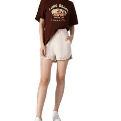 Black Tape Women's Ruffled Pull-On Shorts