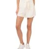 CeCe Women's Fold Over Tie Pleated Shorts