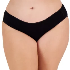 Charter Club Plus Size Pretty Cotton Bikini Underwear, Created For Macy's