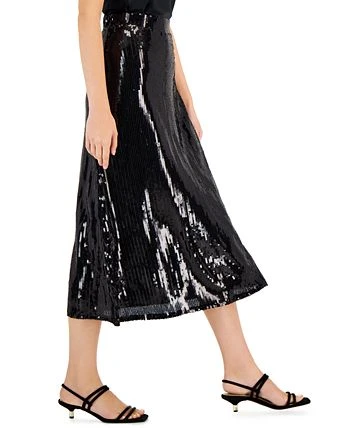 Alfani Women's Sequined Midi Skirt, Created For Macy's - Image 3