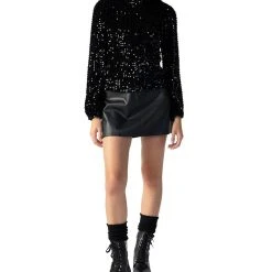 Sanctuary Women's Mid-Rise Faux-Leather Mini Skirt