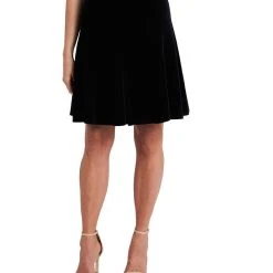 CeCe Women's Velvet Skirt