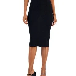 INC International Concepts Women's Rib-Knit Sweater Skirt, Created For Macy's
