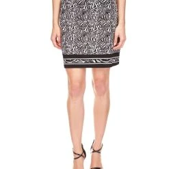 Michael Kors Women's Zebra Border-Print Mini Skirt