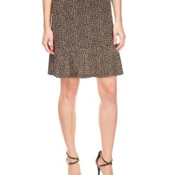Michael Kors Women's Giraffe-Print Flounce Mini Skirt