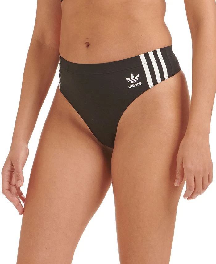 ADIDAS Women's 3-Stripes Wide-Side Thong Underwear 4A1H63