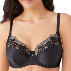 Wacoal Men's Side Note Embroidered Underwire Bra 855377