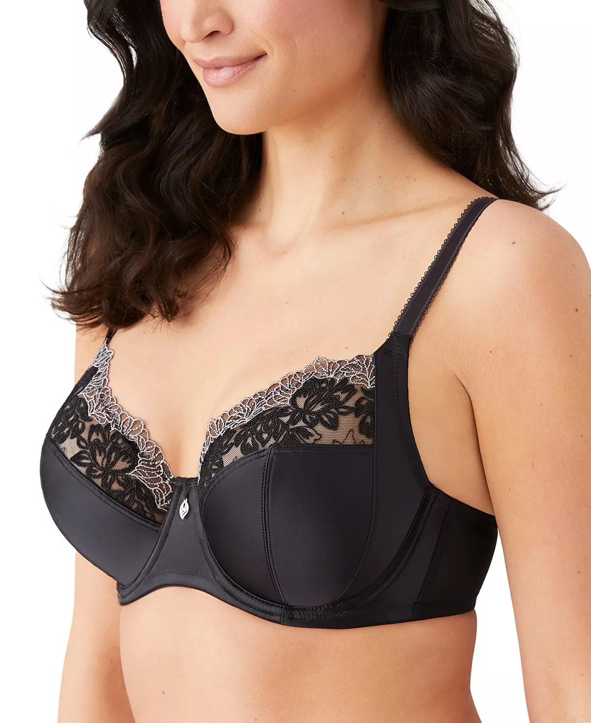 Wacoal Men's Side Note Embroidered Underwire Bra 855377 - Image 3